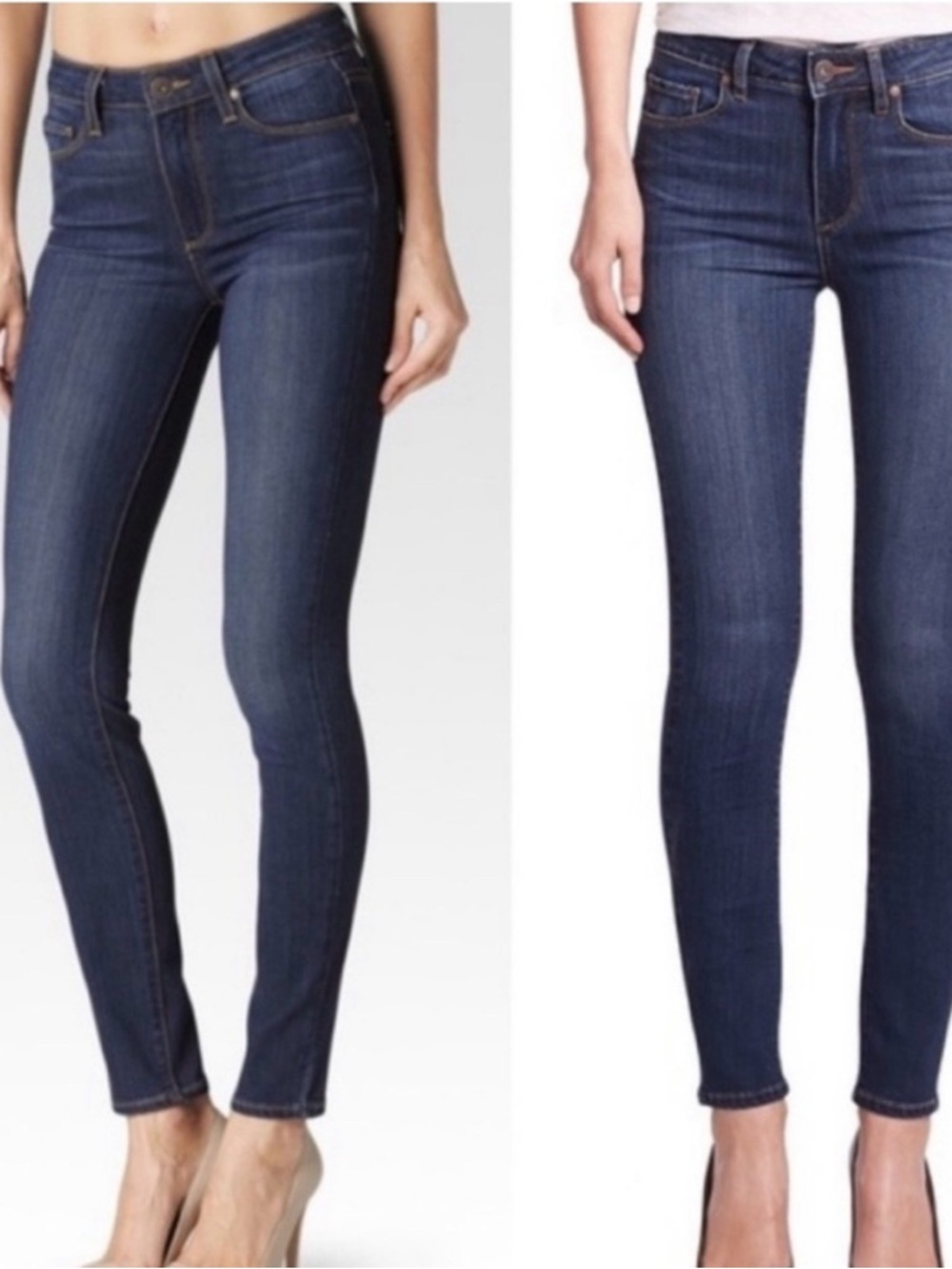 PAIGE Skinny Jeans in Dark Indigo Wash